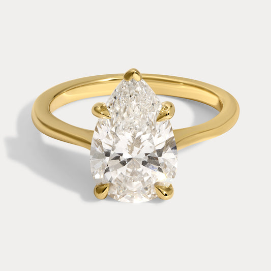 Lily - 3.04ct Lab Grown Pear Engagement Ring