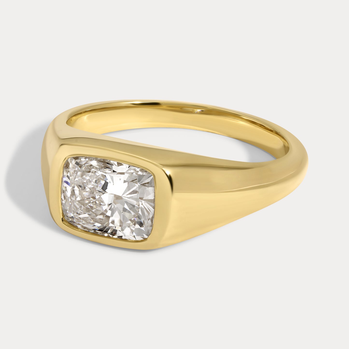 Lucy - 1.53ct Lab Grown Cushion Engagement Ring