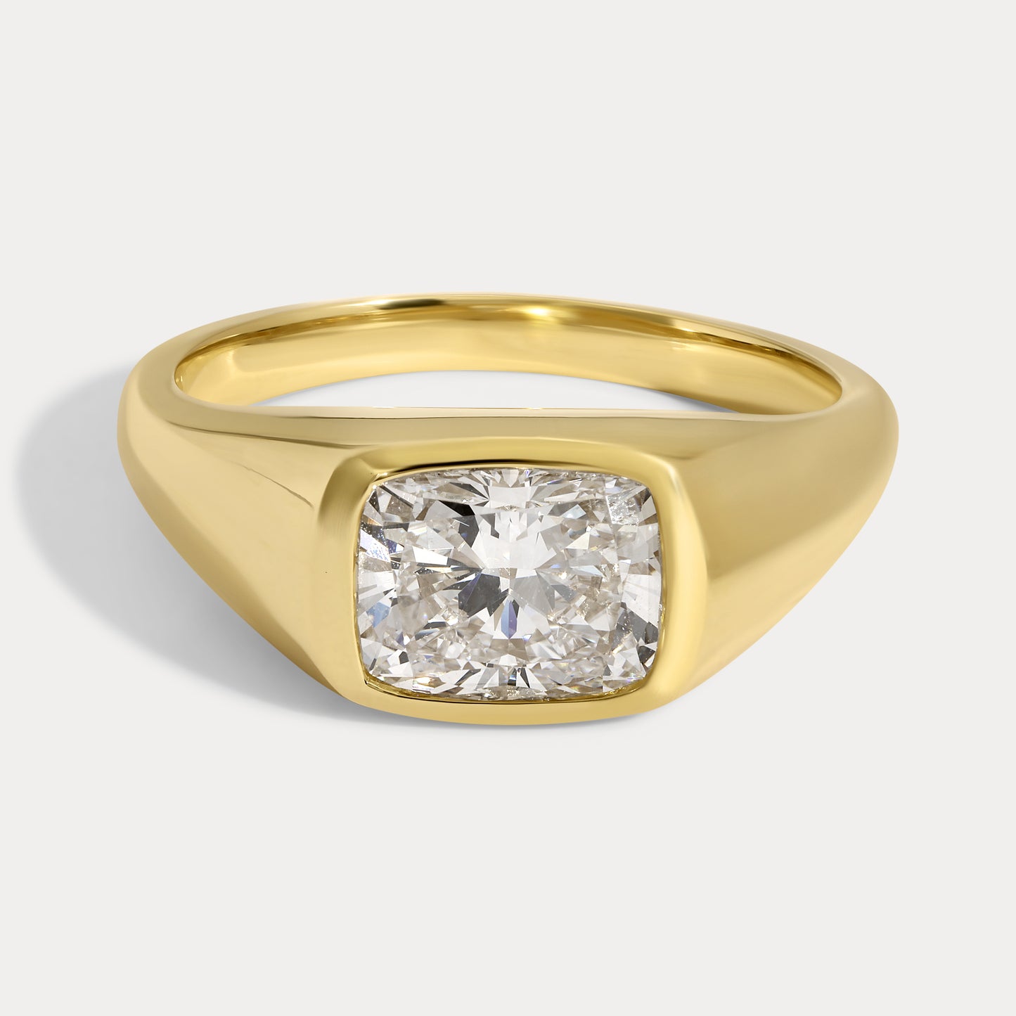 Lucy - 1.53ct Lab Grown Cushion Engagement Ring