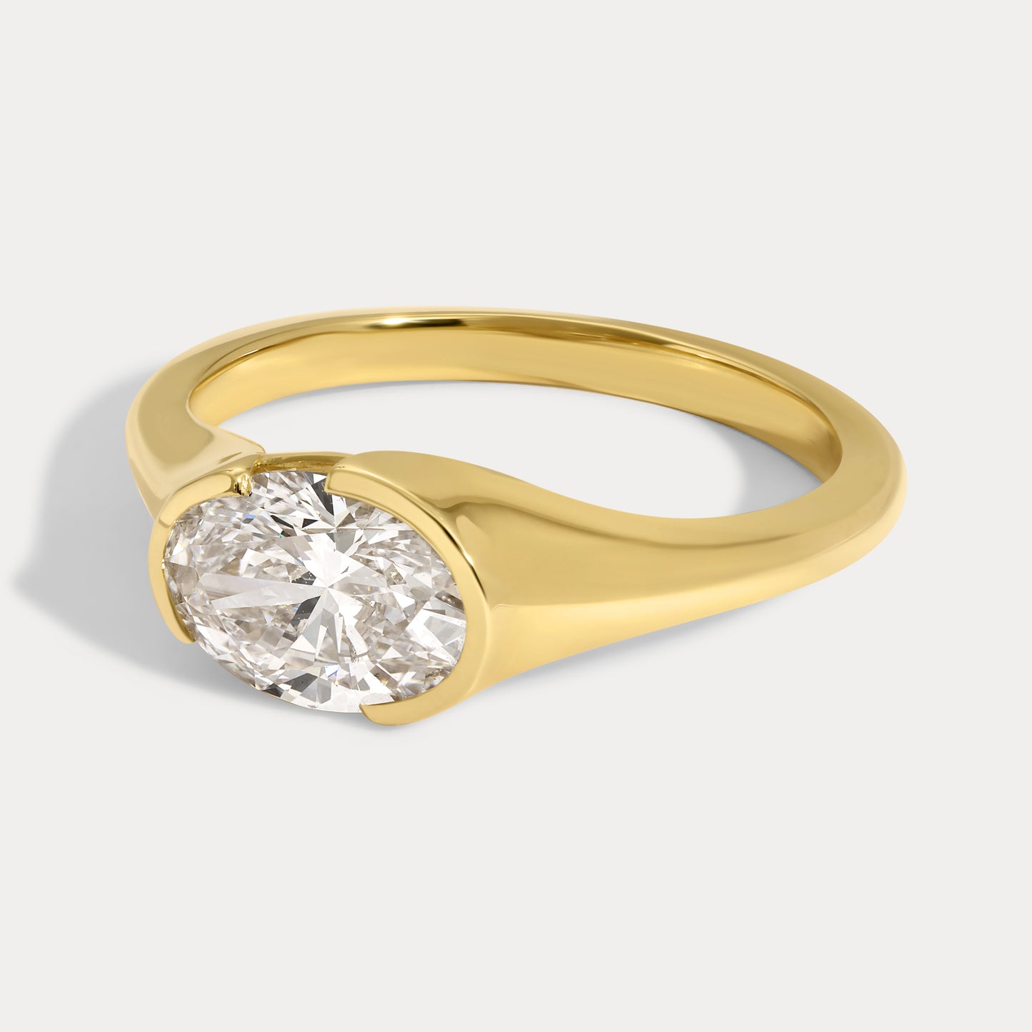 Sophia - 1.22ct Lab Grown Oval Engagement Ring