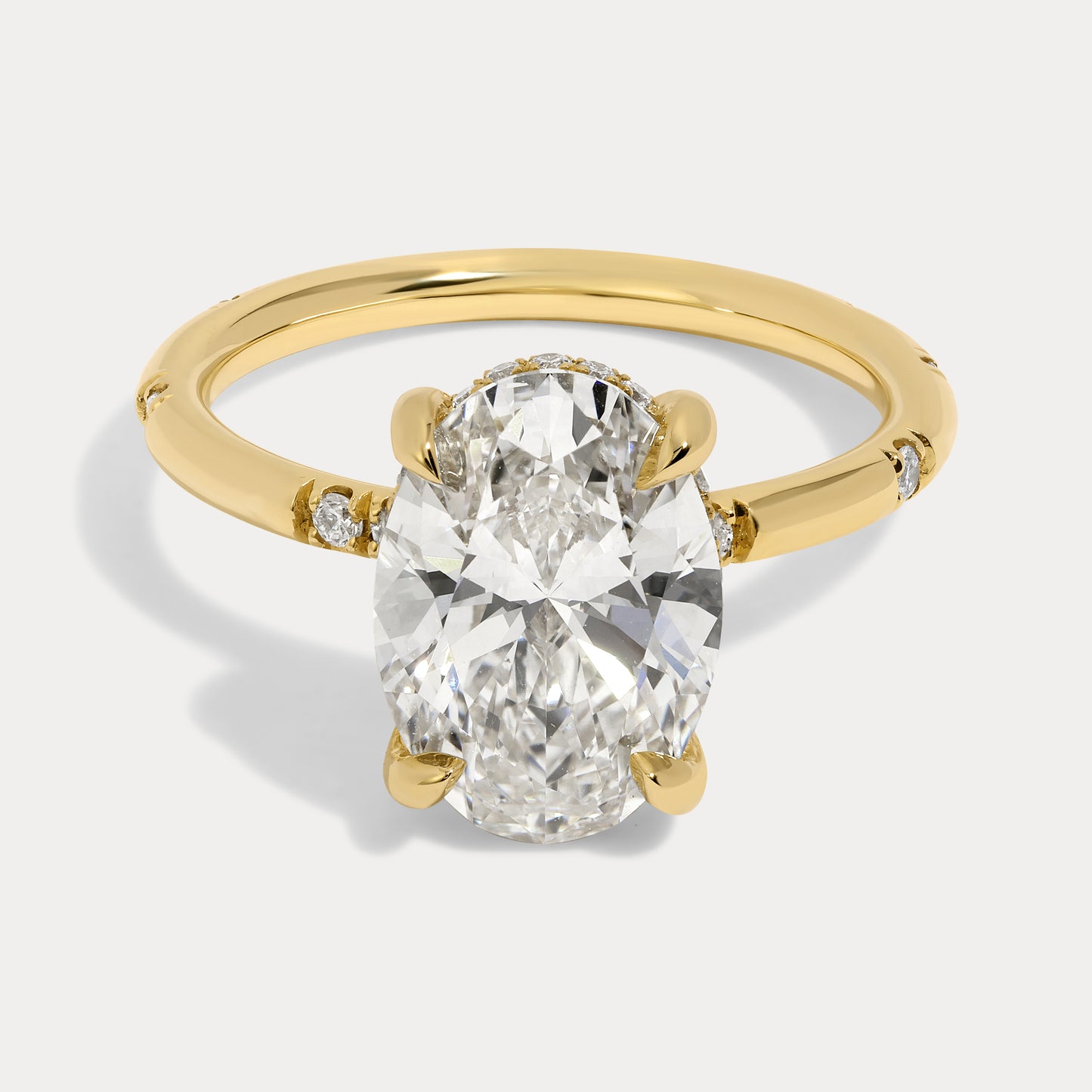 Stella - 3.09ct Lab Grown Oval Engagement Ring