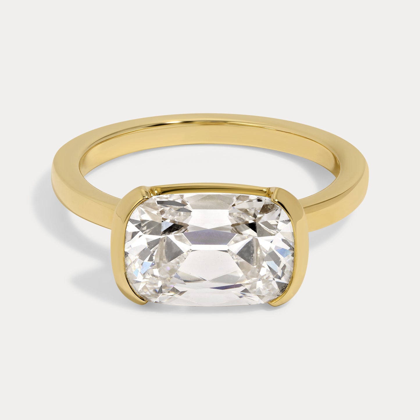 Andrea - 3.06ct Lab Grown Old Mine Engagement Ring