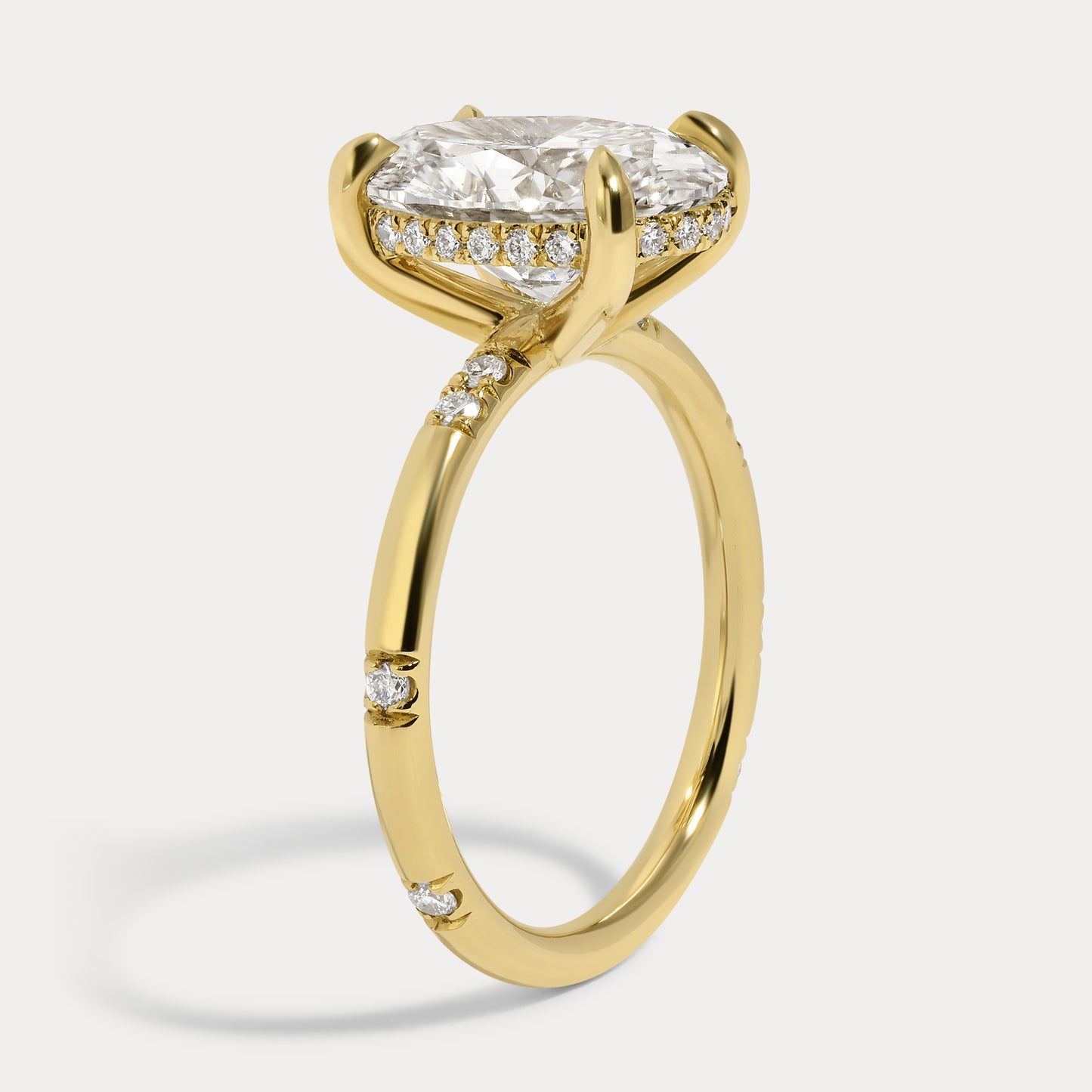 Stella - 3.09ct Lab Grown Oval Engagement Ring