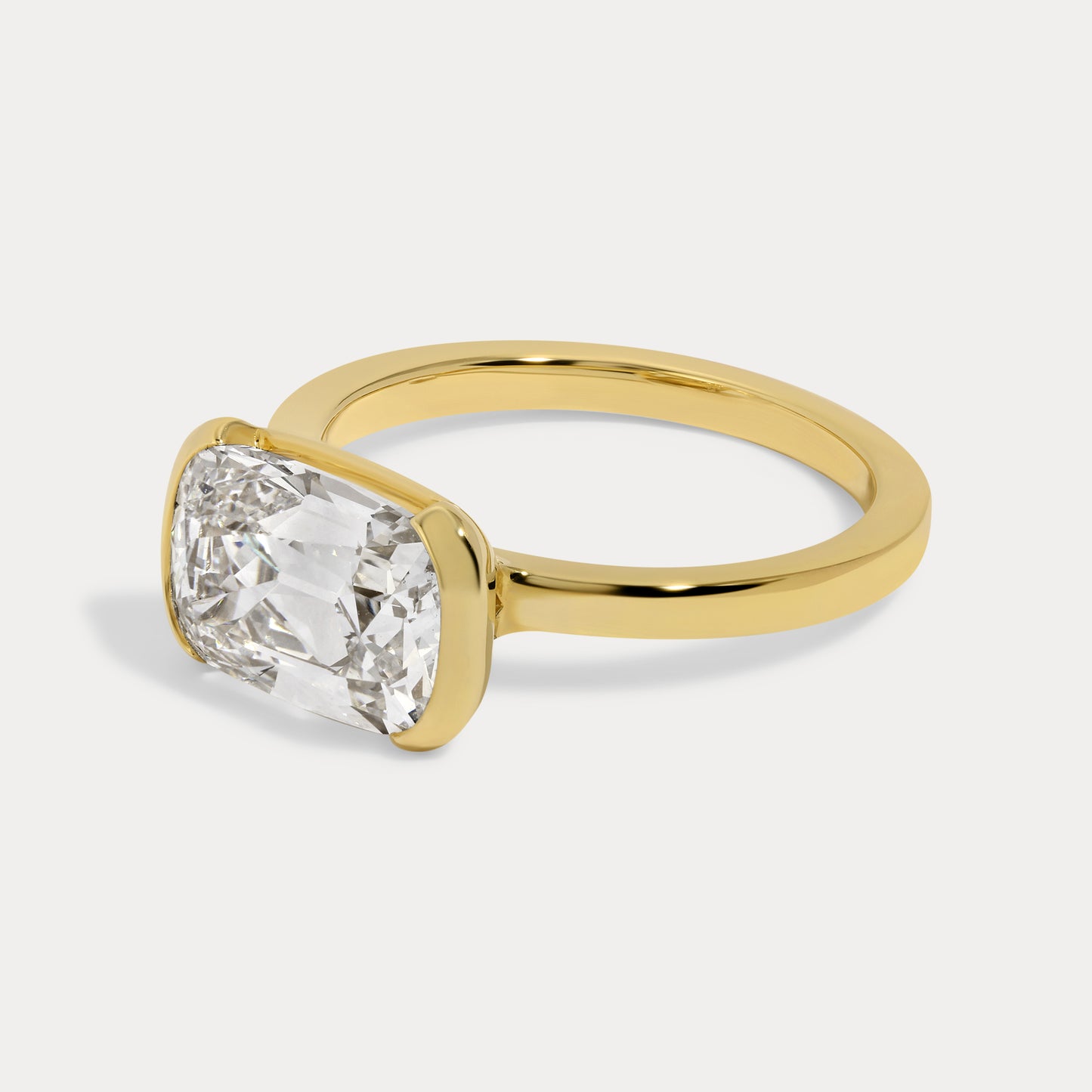 Andrea - 3.06ct Lab Grown Old Mine Engagement Ring