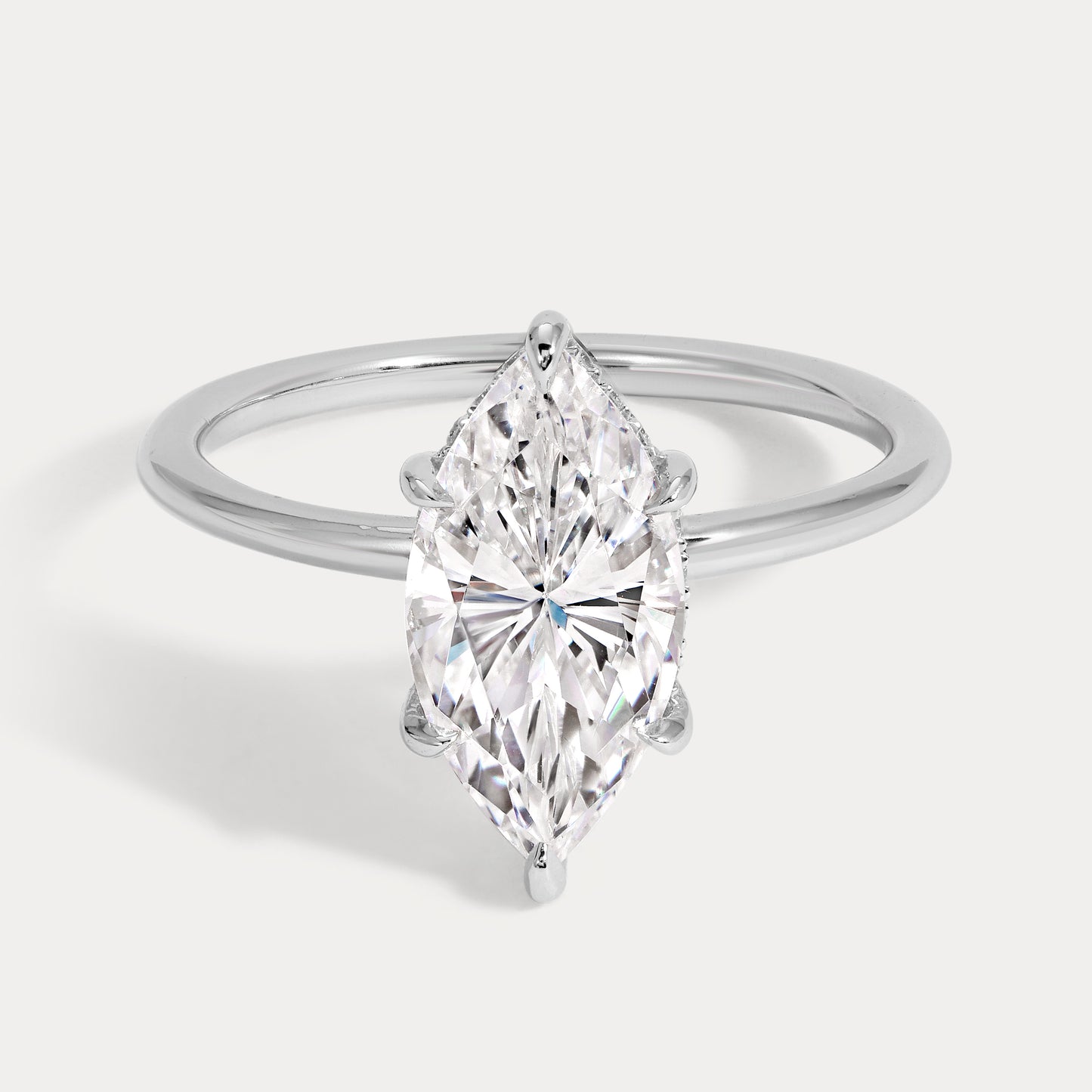 Courtney - 2.52ct Earth Mined Marquise Engagement Ring