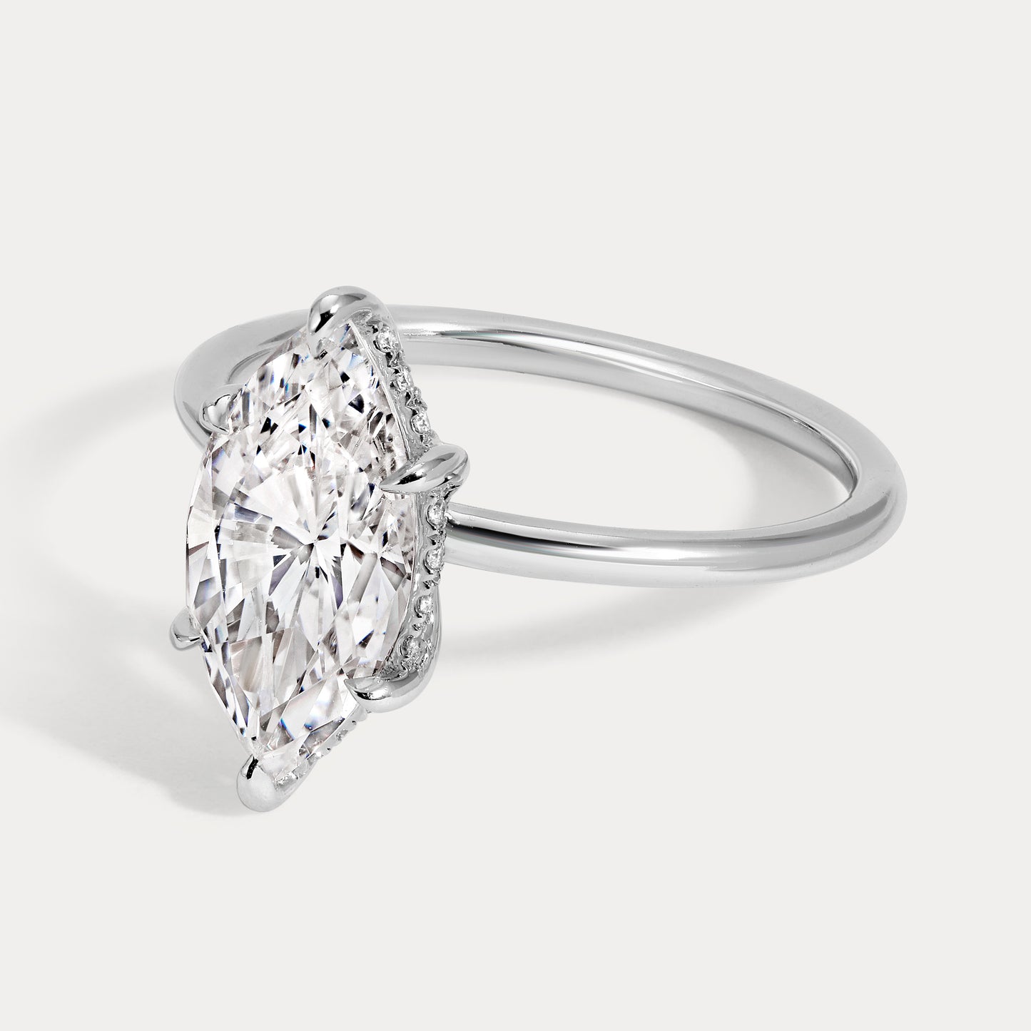 Courtney - 2.52ct Earth Mined Marquise Engagement Ring