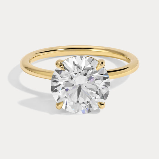 Danielle - 3.22ct Lab Grown Round Engagement Ring