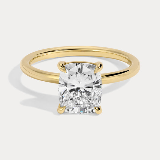 Quinn - 2.18ct Lab Grown Cushion Engagement Ring