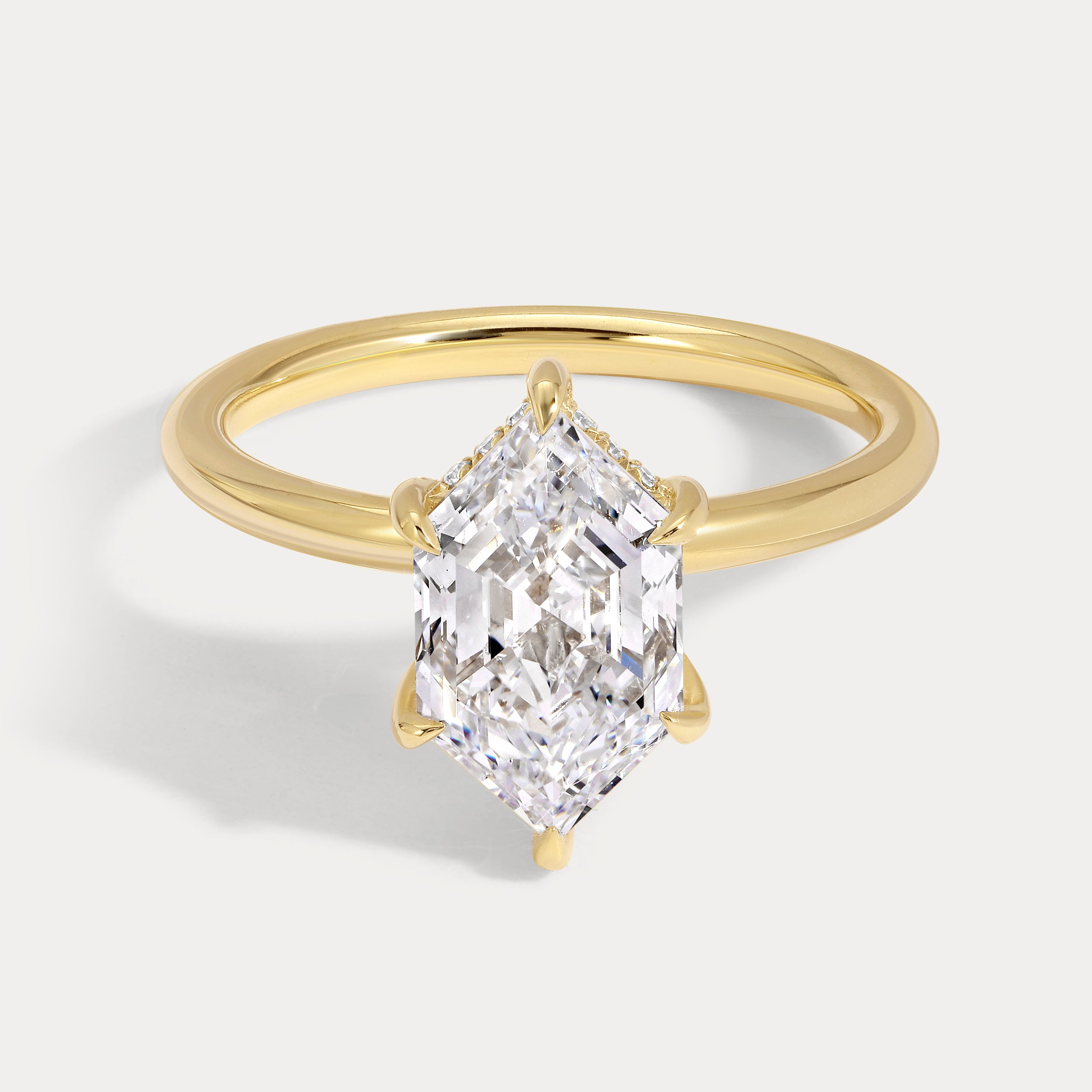 Stacey - 2.58ct Lab Grown Hexagon Engagement Ring