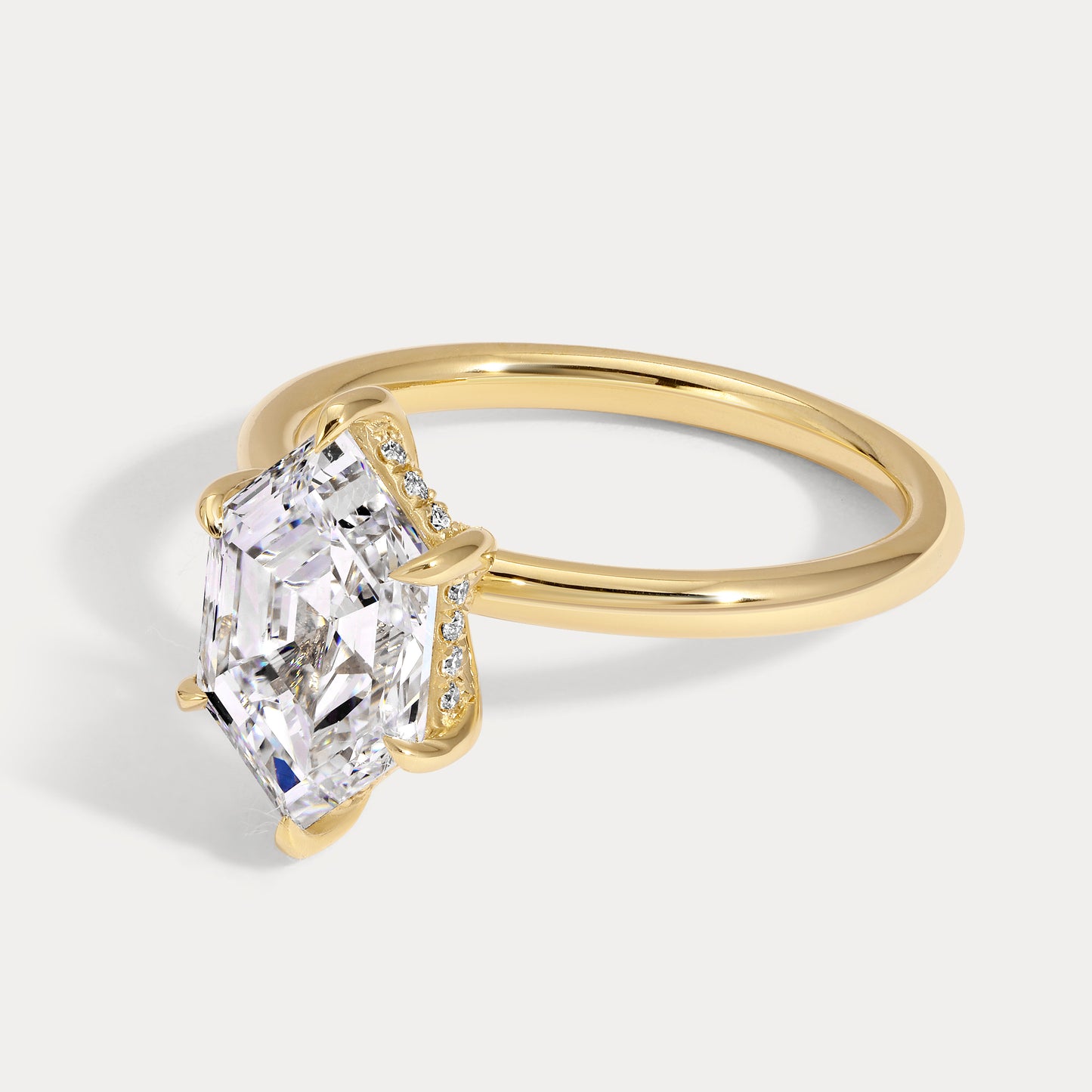 Stacey - 2.58ct Lab Grown Hexagon Engagement Ring