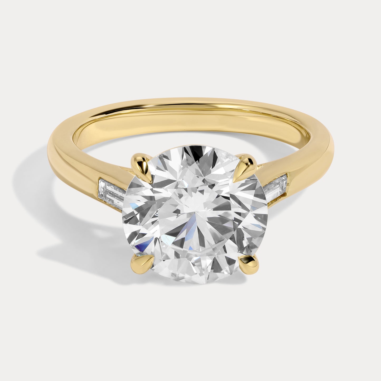 Stephanie - 3.23ct Earth Mined Round Engagement Ring