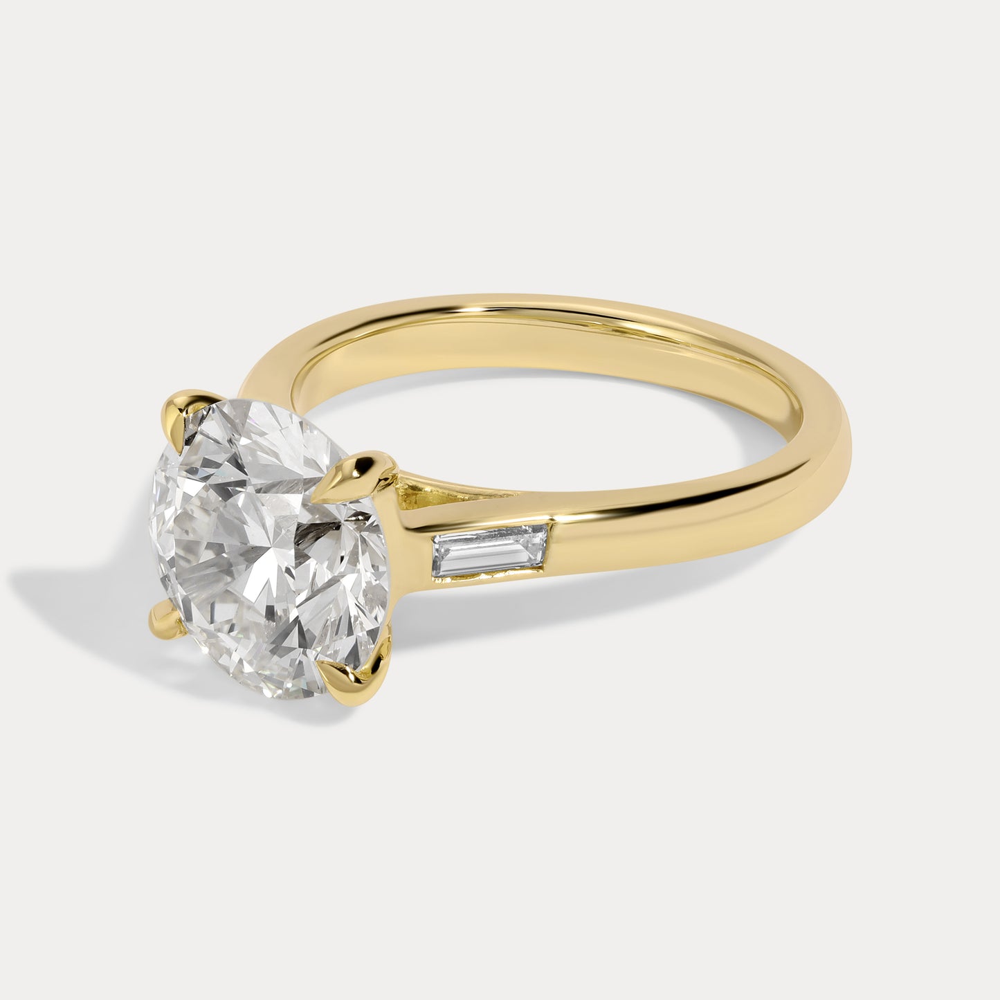 Stephanie - 3.23ct Earth Mined Round Engagement Ring