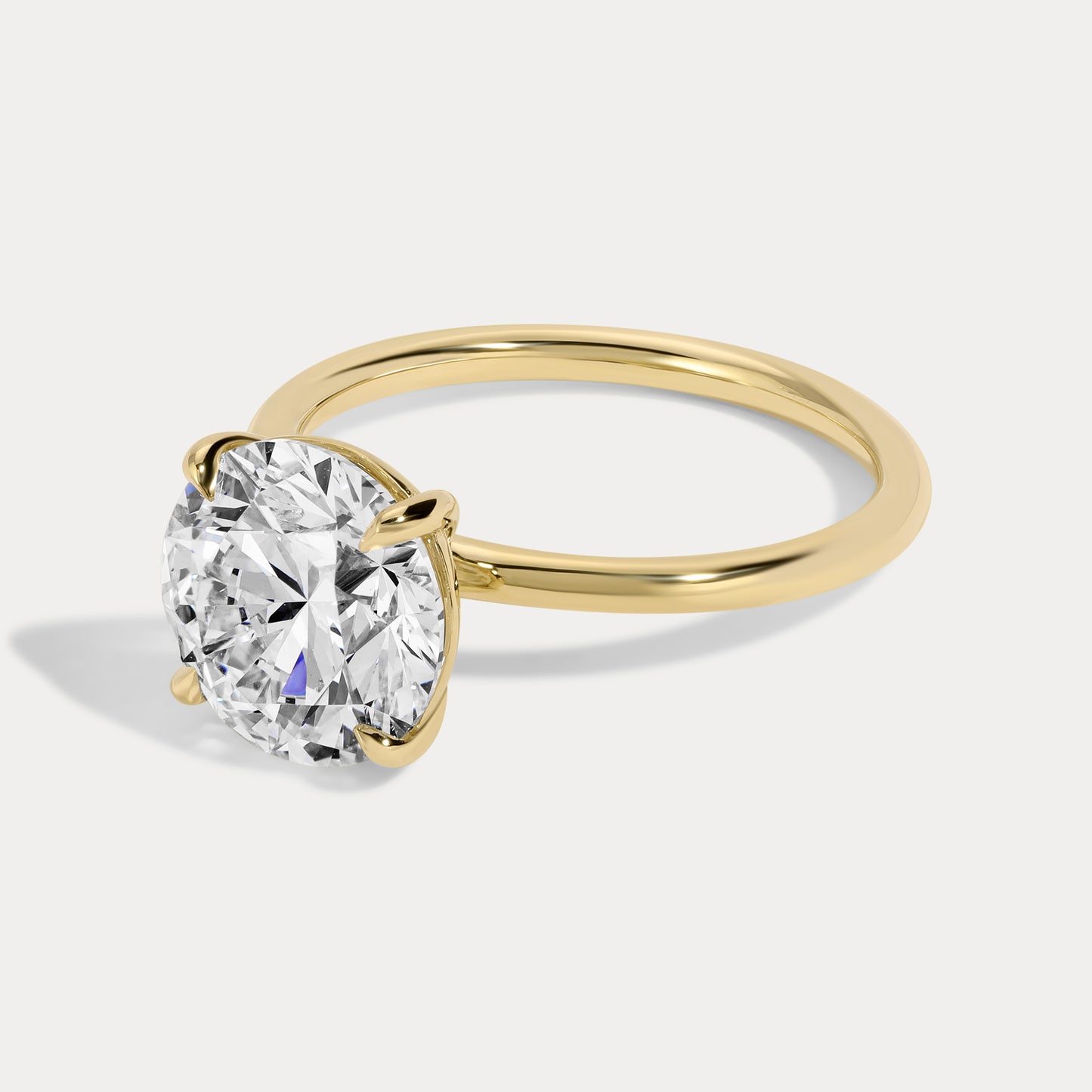 Danielle - 3.22ct Lab Grown Round Engagement Ring