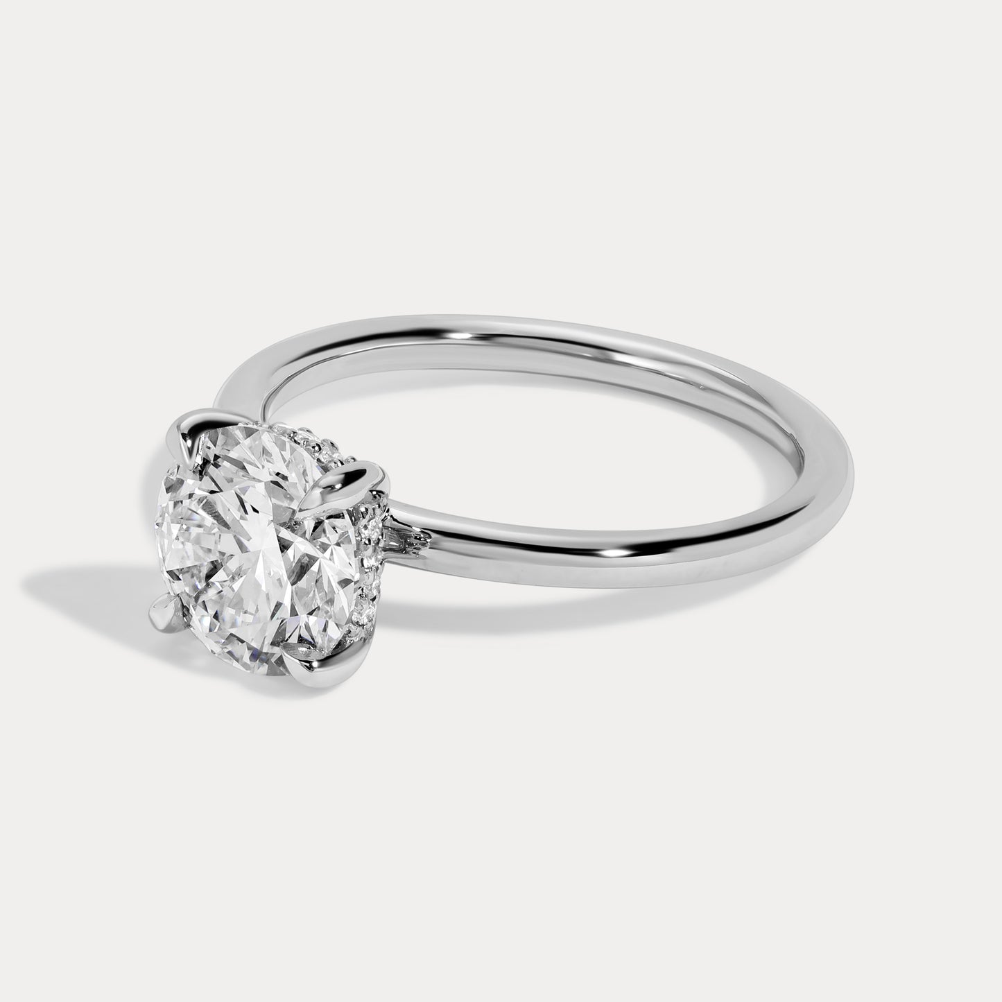 Lena - 1.73ct Lab Grown Round Engagement Ring