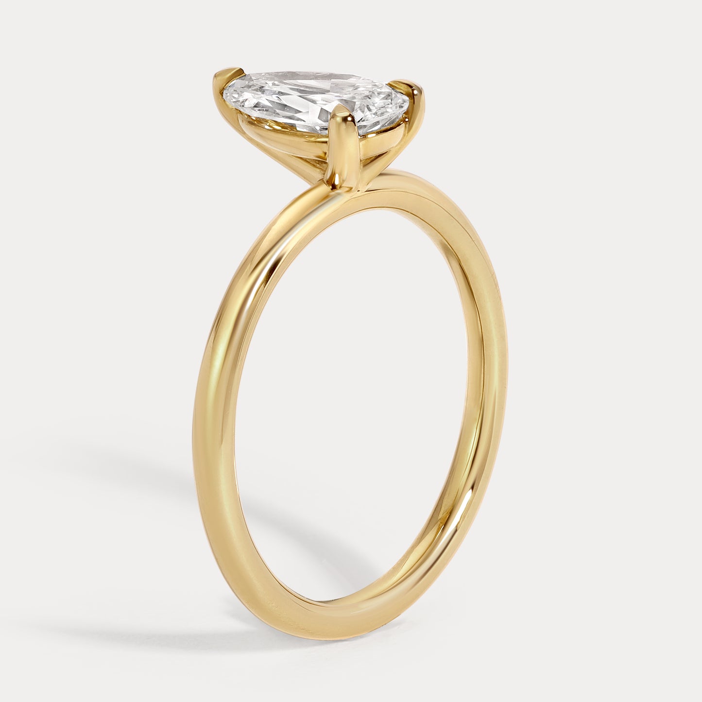 Melissa - 1.01ct Earth Mined Antique Pear Engagement Ring