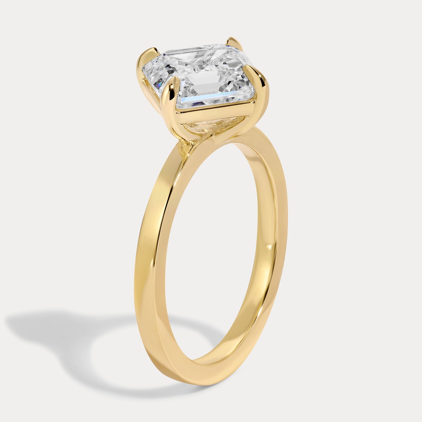 Isla - 3.12ct Lab Grown Asscher Engagement Ring