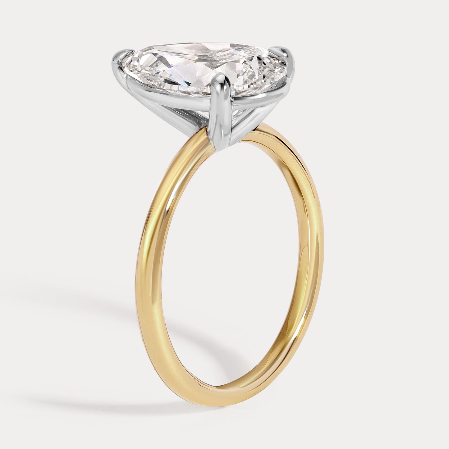 Paige - 3.10ct Earth Mined Pear Engagement Ring