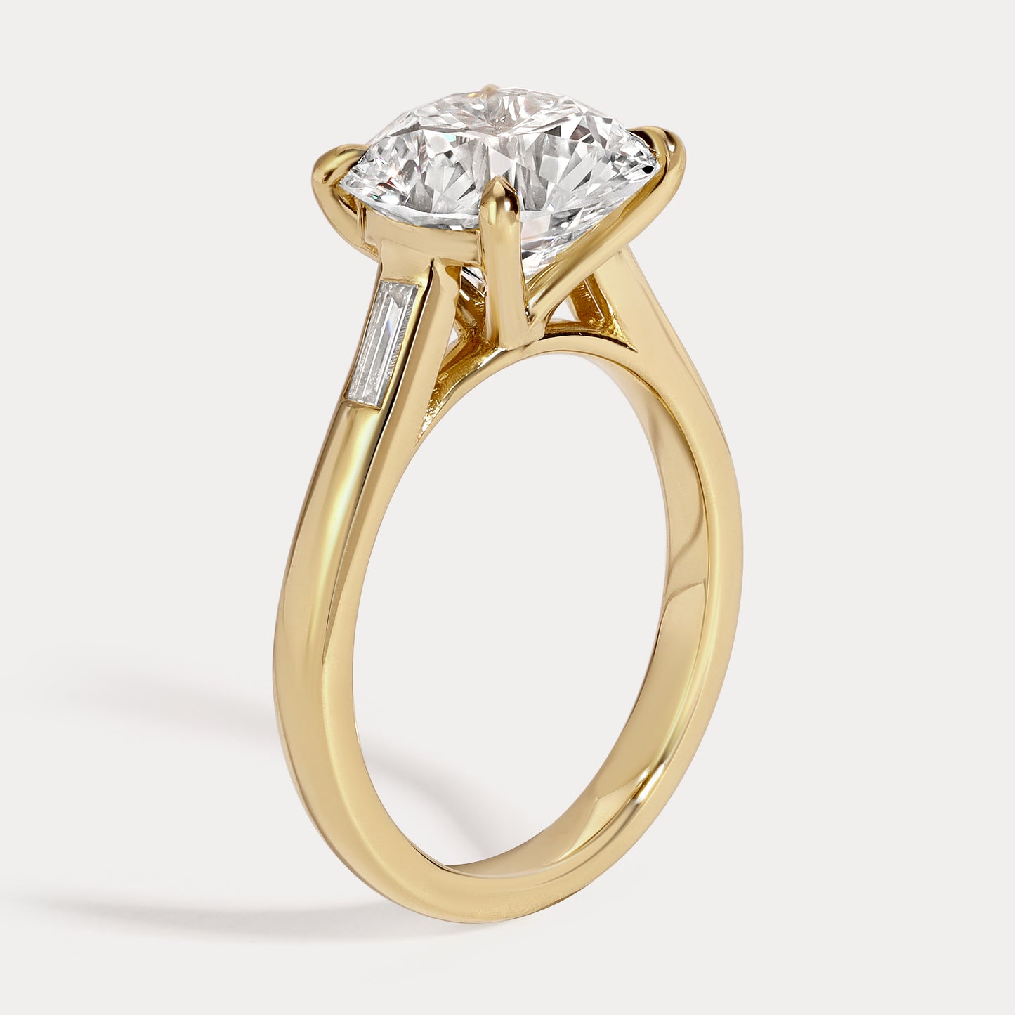 Stephanie - 3.23ct Earth Mined Round Engagement Ring