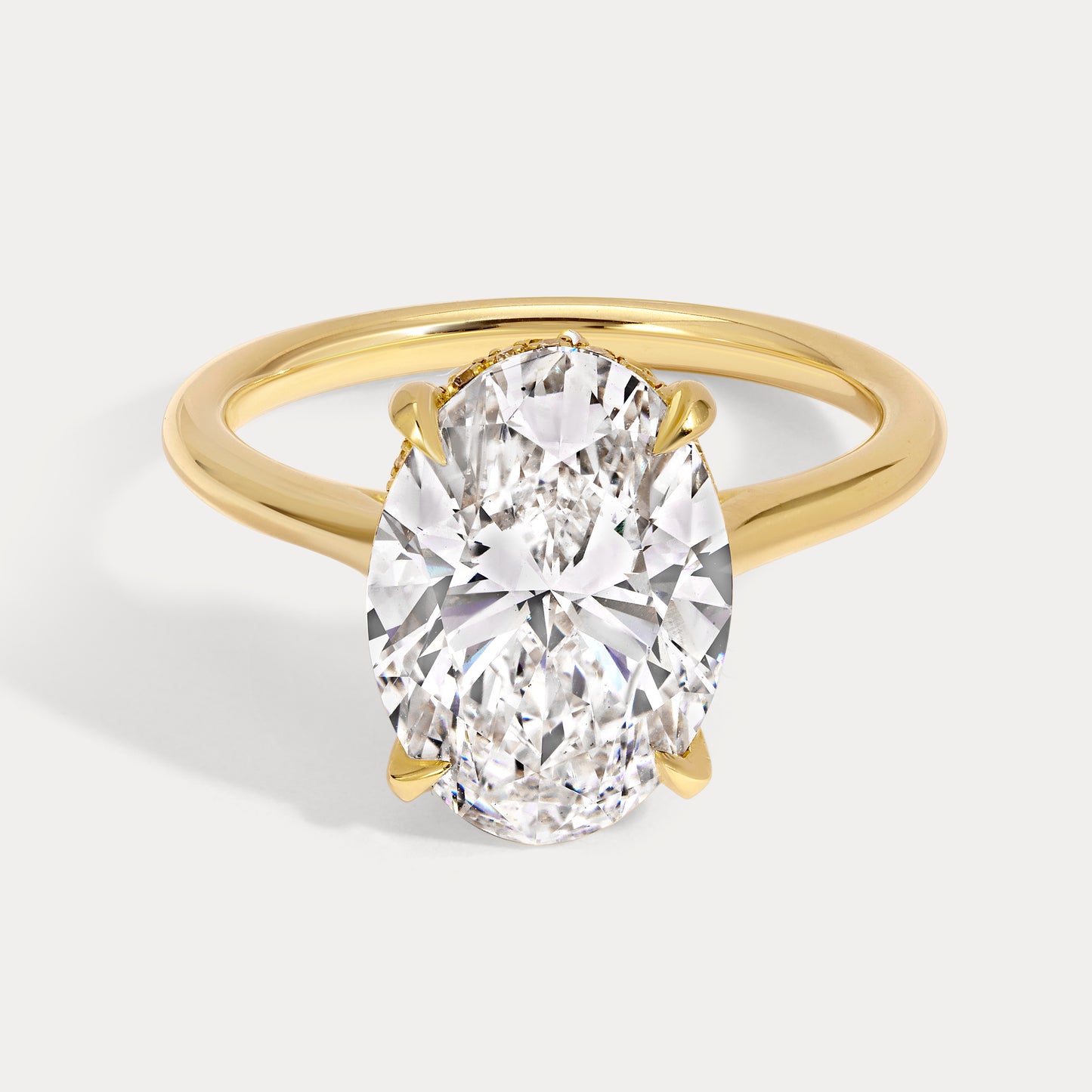 Scarlett - 4.03ct Lab Grown Oval Engagement Ring