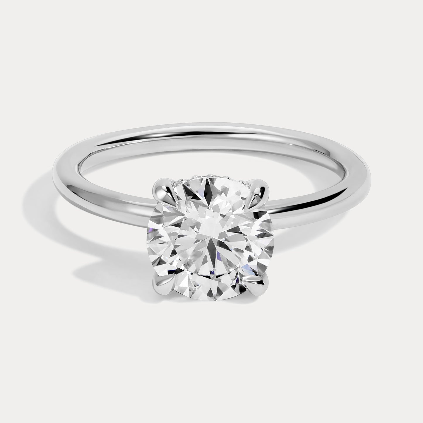 Lena - 1.73ct Lab Grown Round Engagement Ring