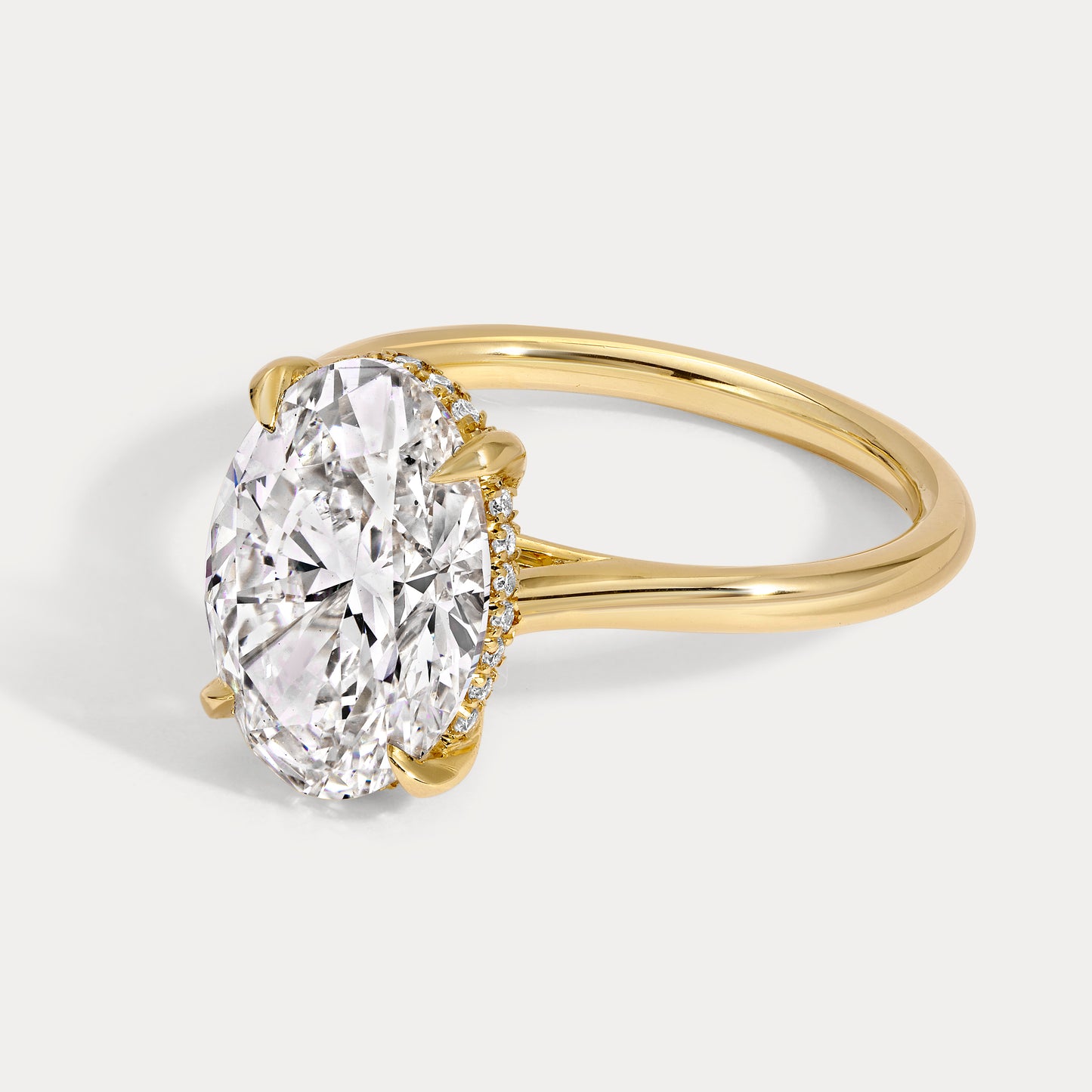 Scarlett - 4.03ct Lab Grown Oval Engagement Ring