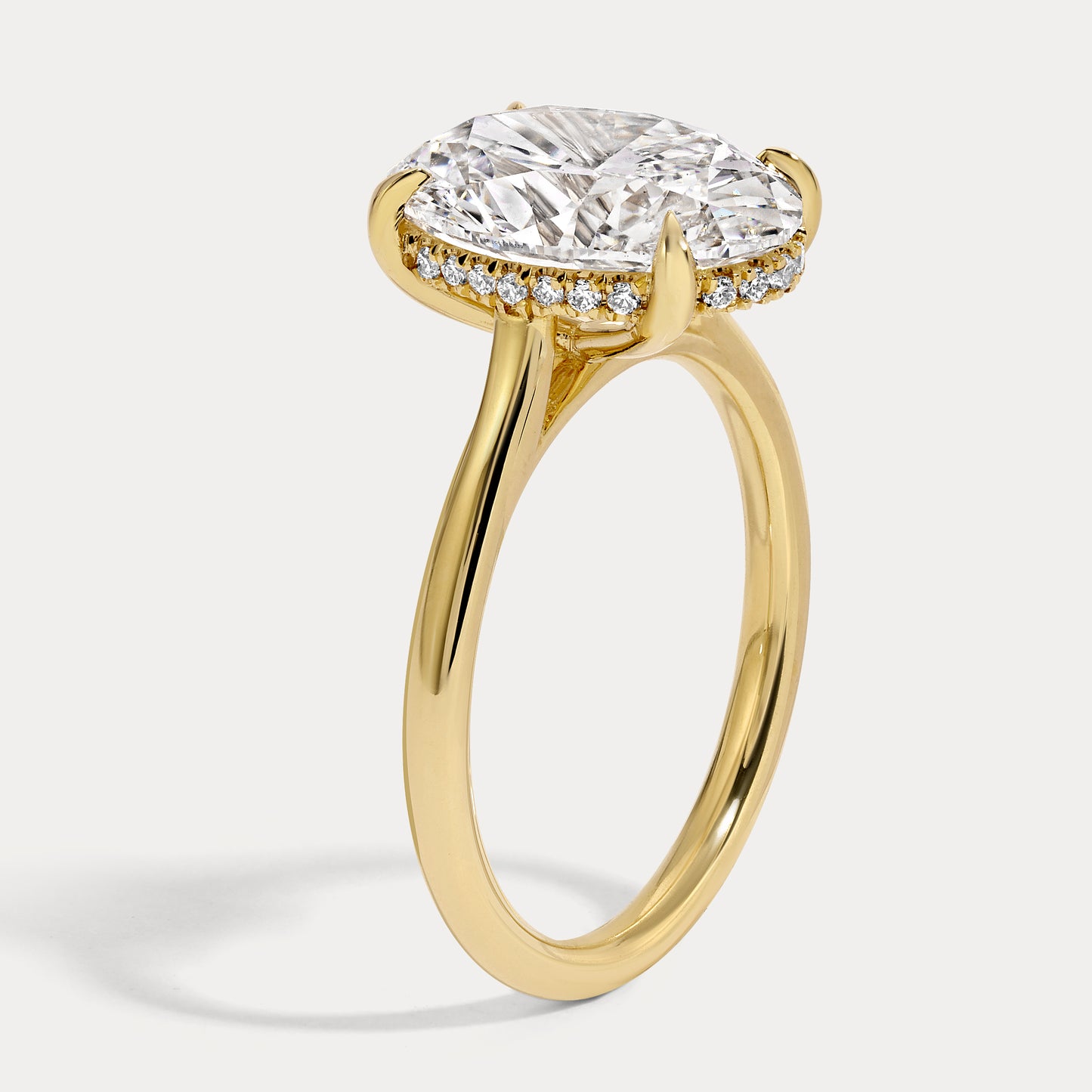 Scarlett - 4.03ct Lab Grown Oval Engagement Ring