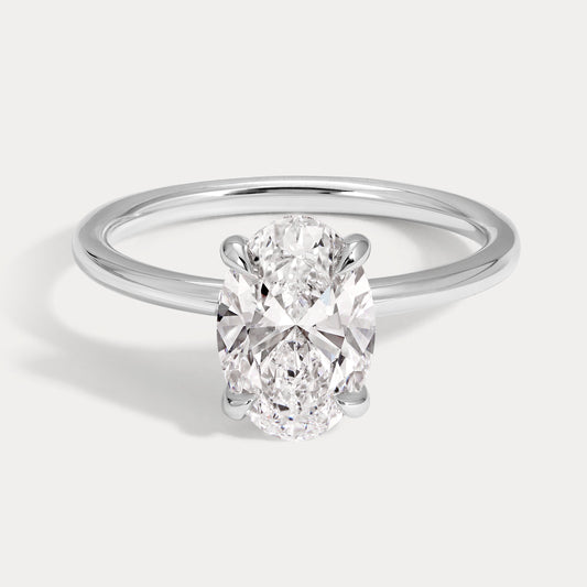 Mila - 1.70ct Lab Grown Oval Engagement Ring