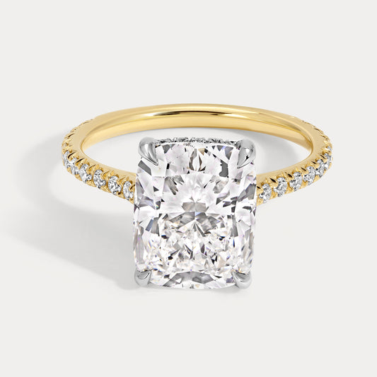 Kaylin - 4.00ct Lab Grown Cushion Engagement Ring