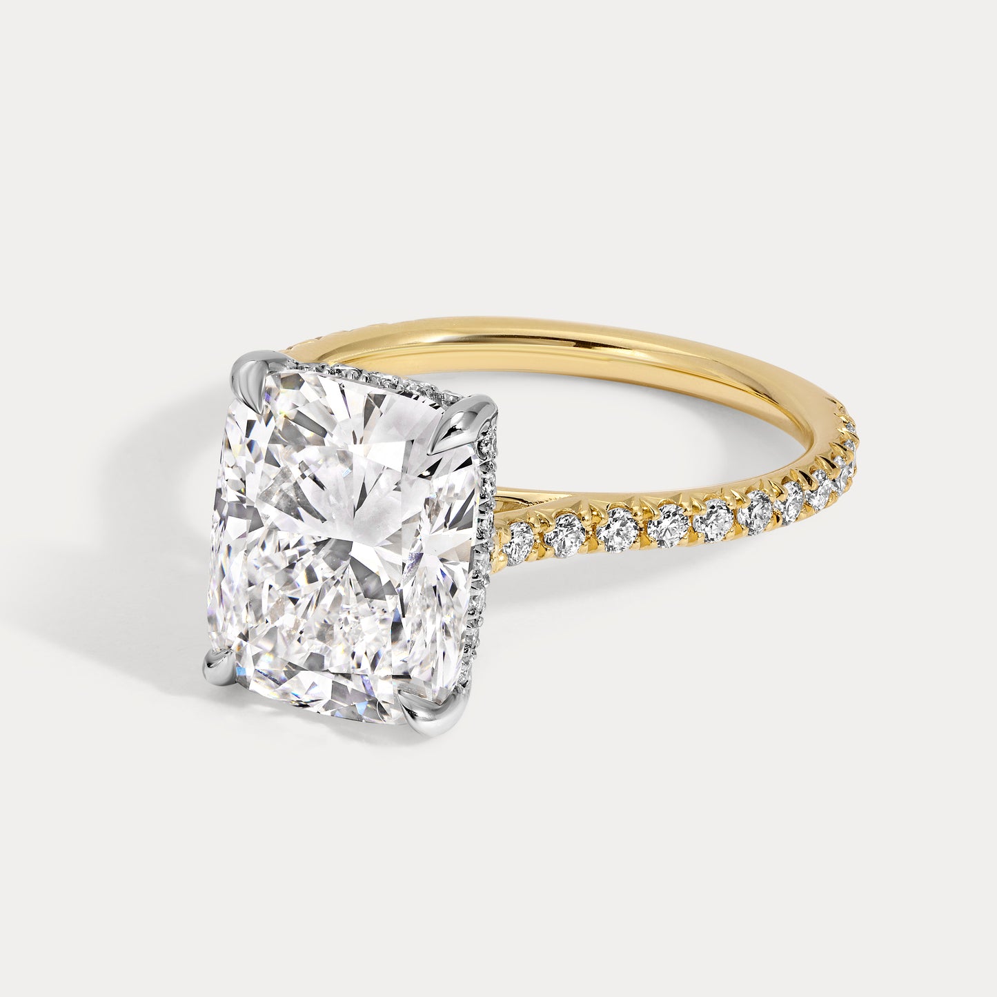 Kaylin - 4.00ct Lab Grown Cushion Engagement Ring