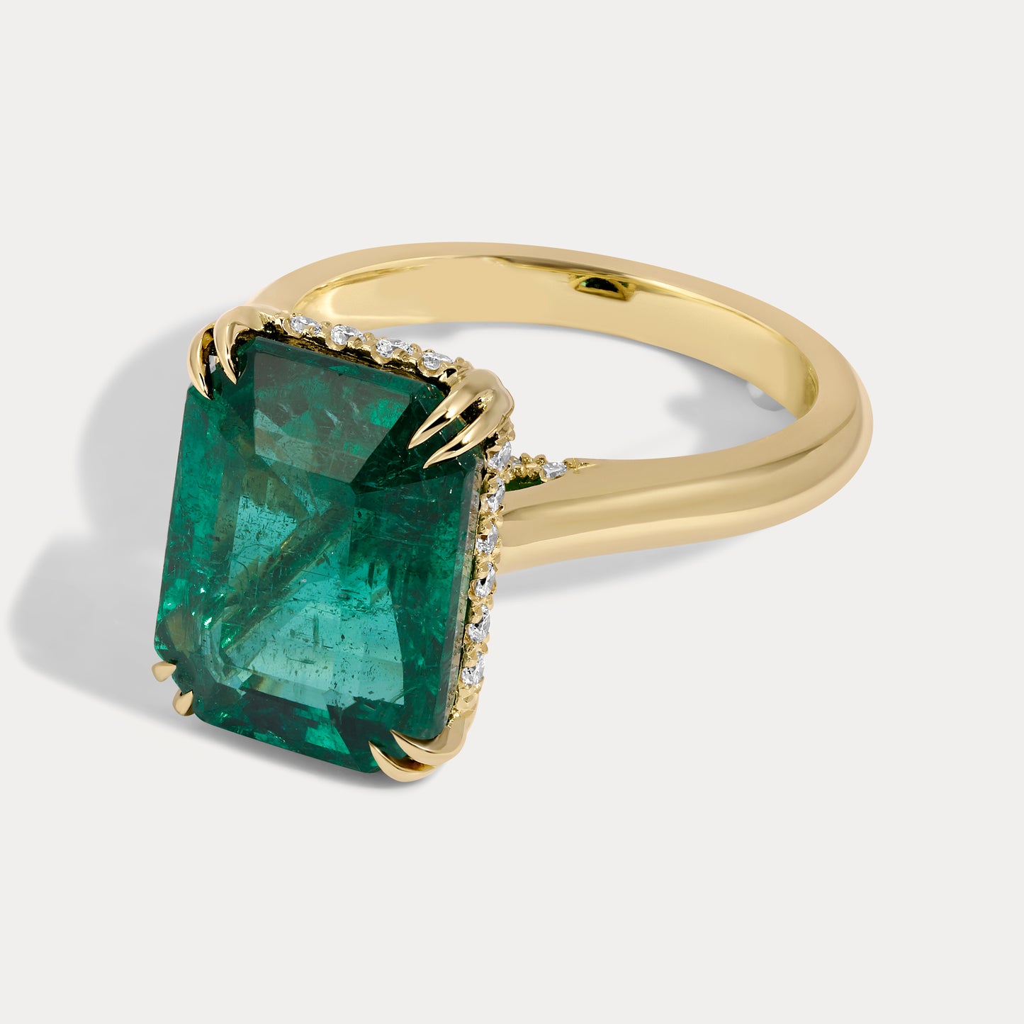 Bari - 3.29ct Earth Mined Emerald Cocktail Ring