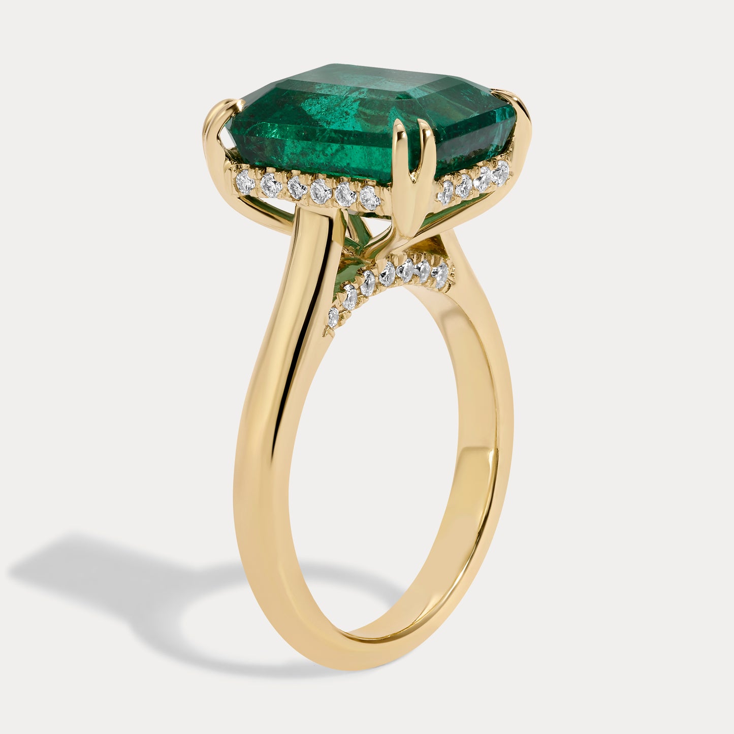 Bari - 3.29ct Earth Mined Emerald Cocktail Ring