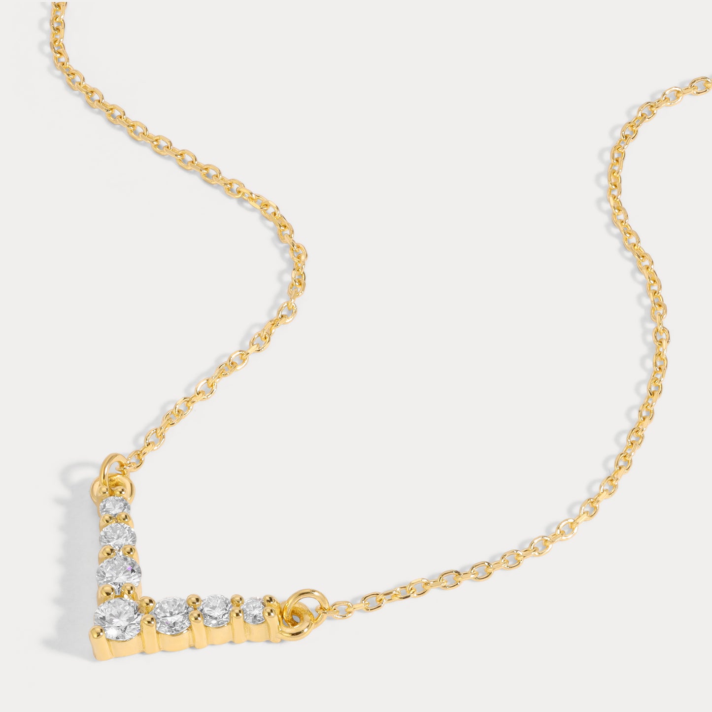 V Diamond Necklace