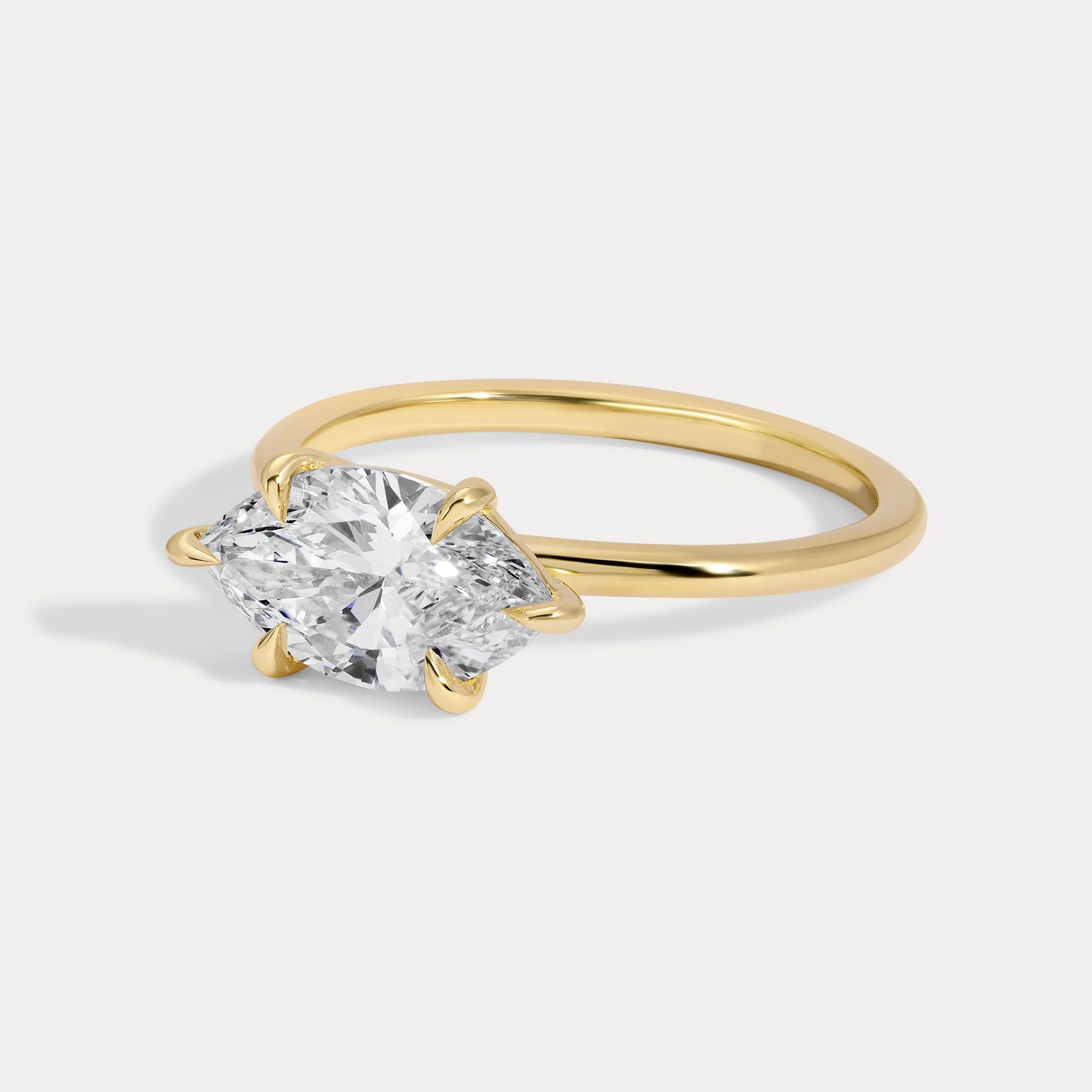 Bess - 3.74ct Lab Grown Marquise Engagement Ring