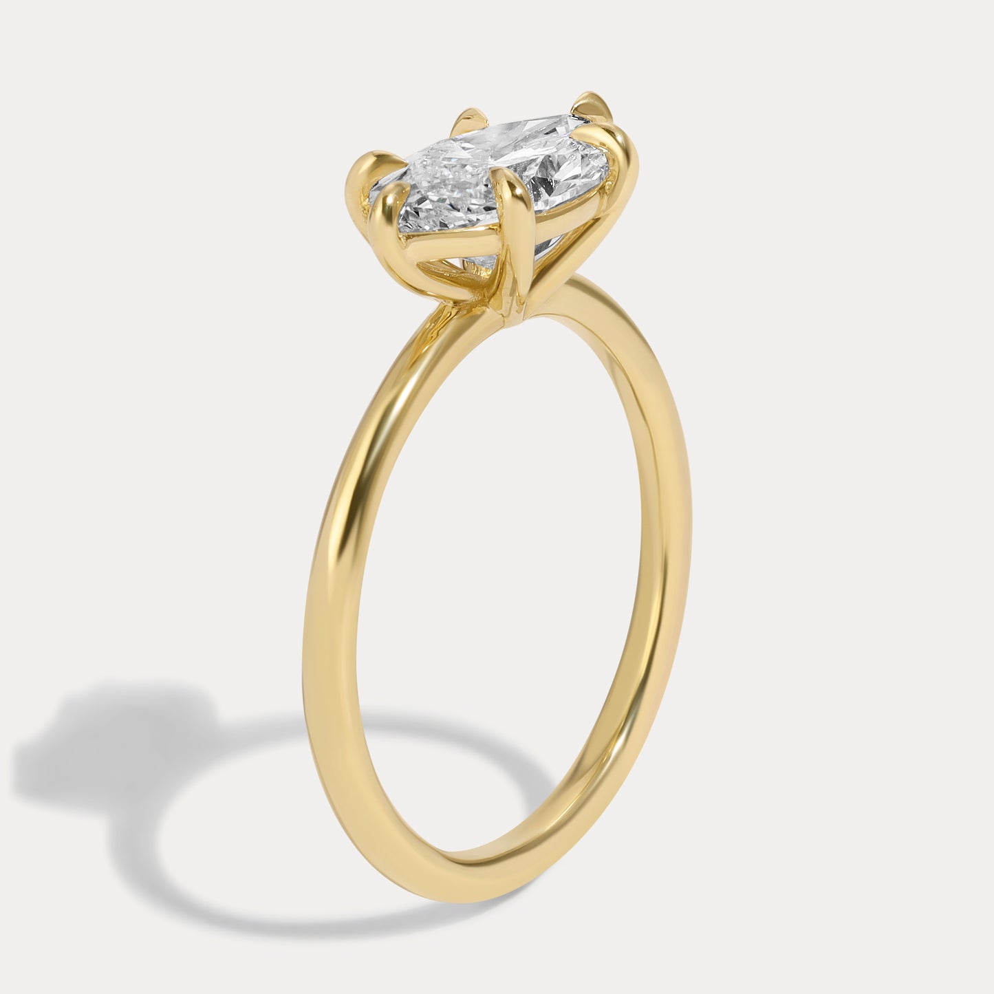 Bess - 3.74ct Lab Grown Marquise Engagement Ring