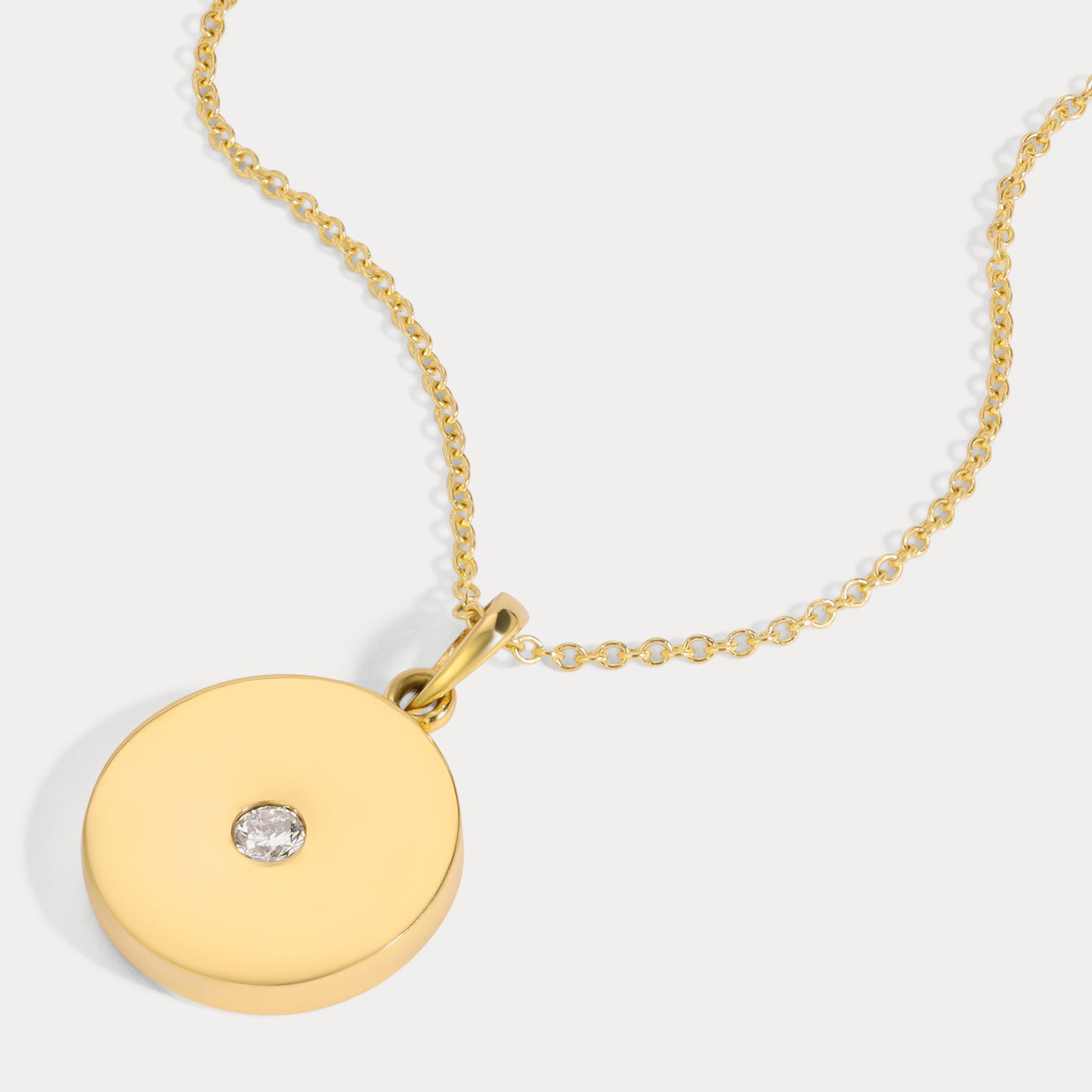 Diamond Disc Pendant