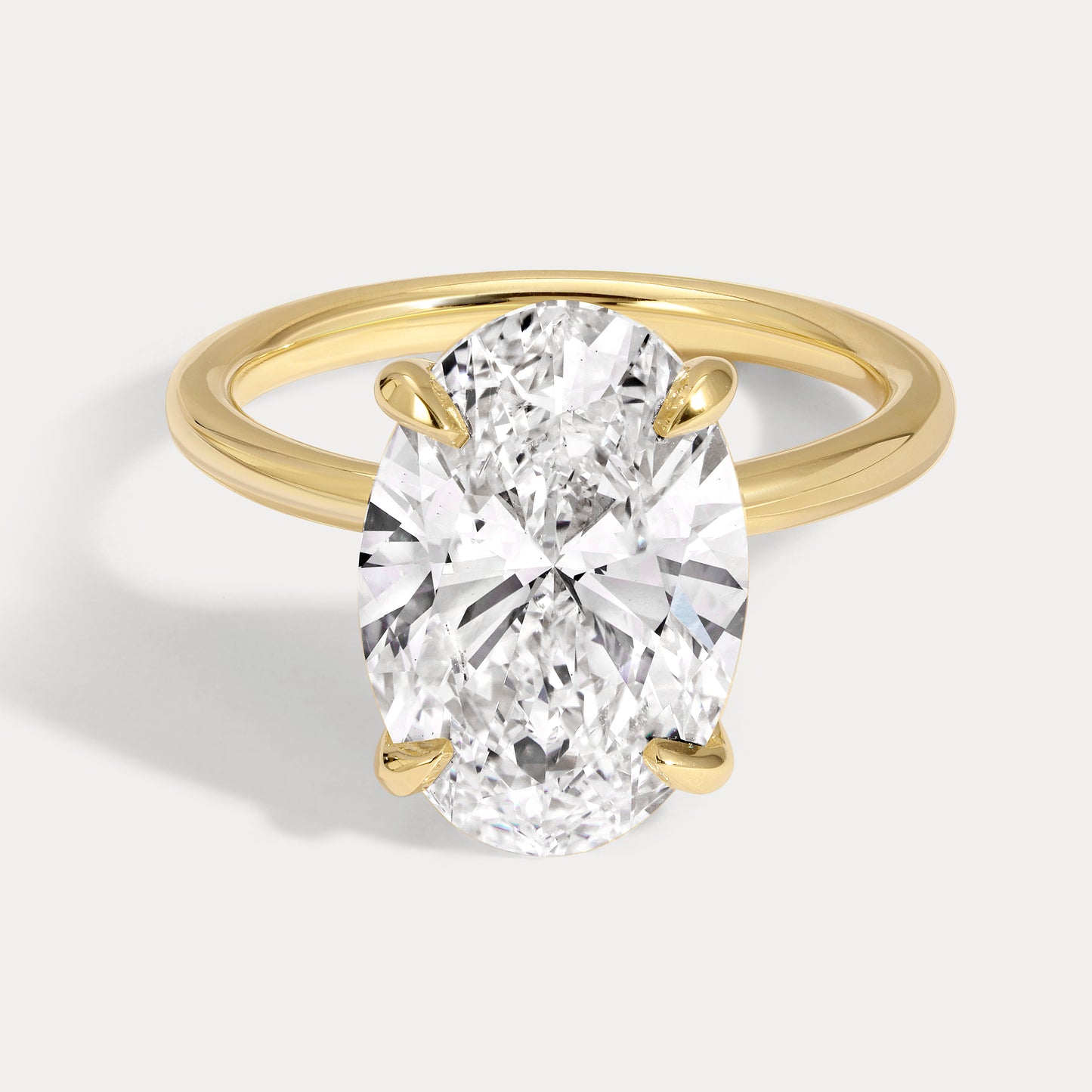 Gia - 5.05ct Lab Grown Oval Engagement Ring