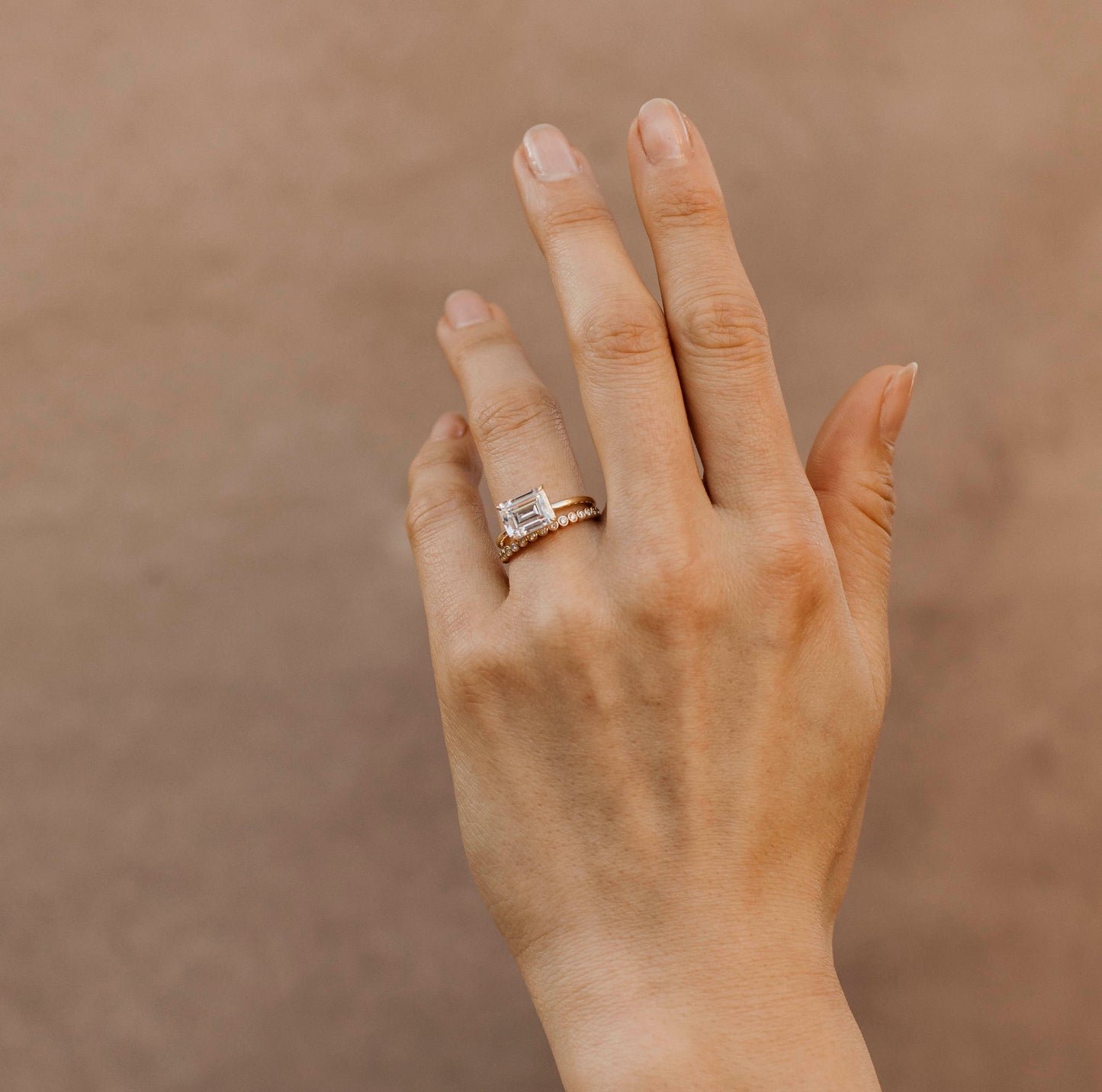 Round Bezel Eternity Diamond Band