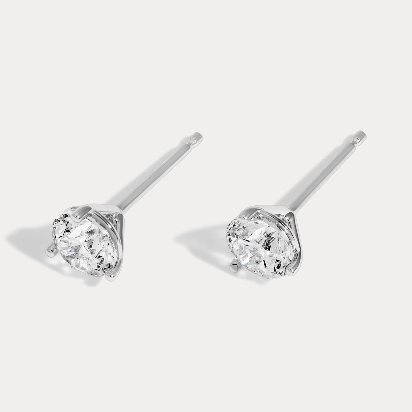 Martini Round Diamond Studs