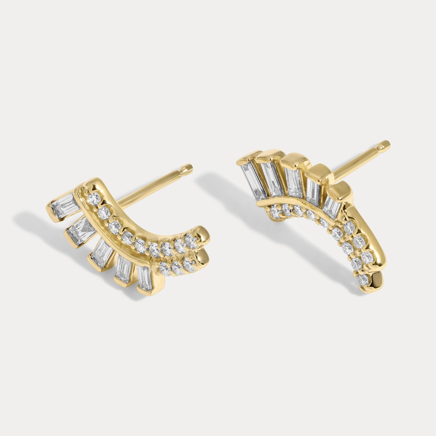 Mixed Climber Diamonds Studs