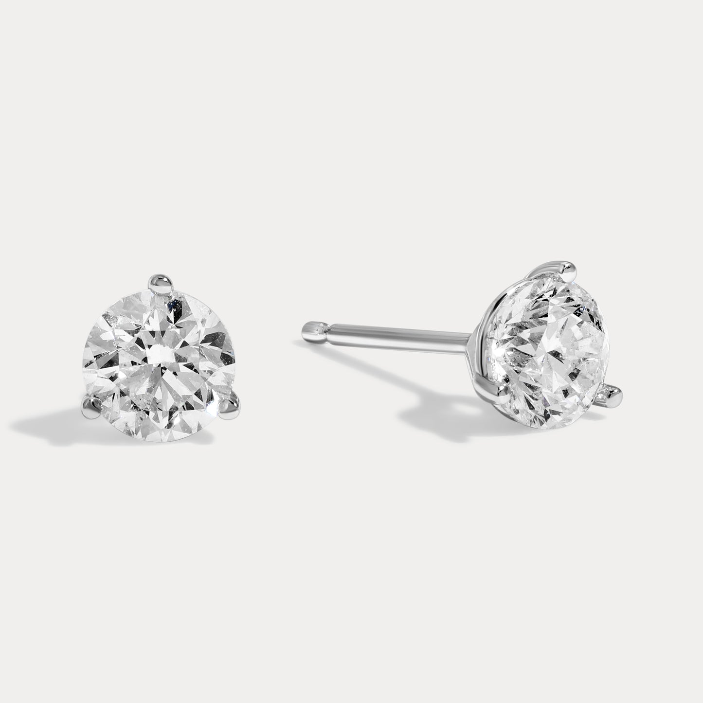 Martini Round Diamond Studs