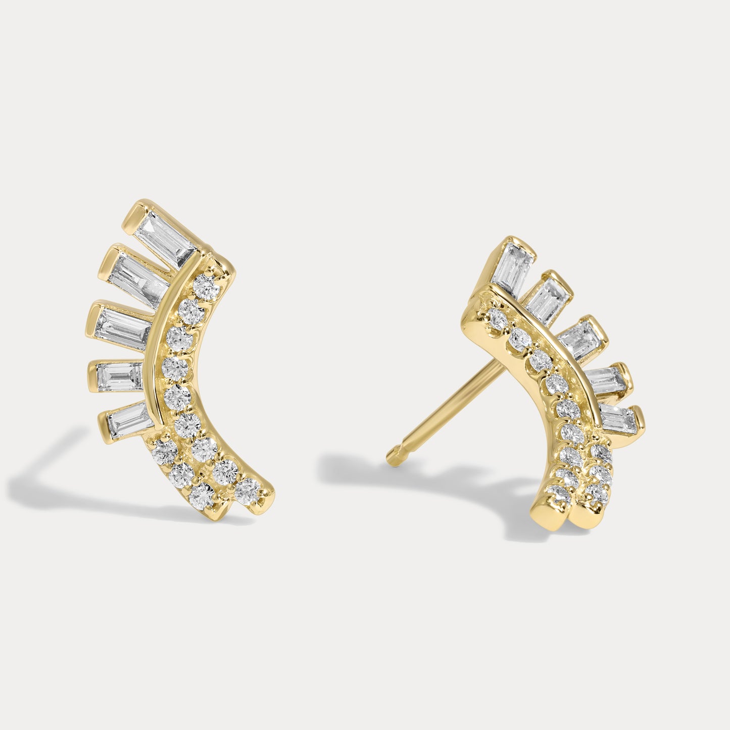 Mixed Climber Diamonds Studs