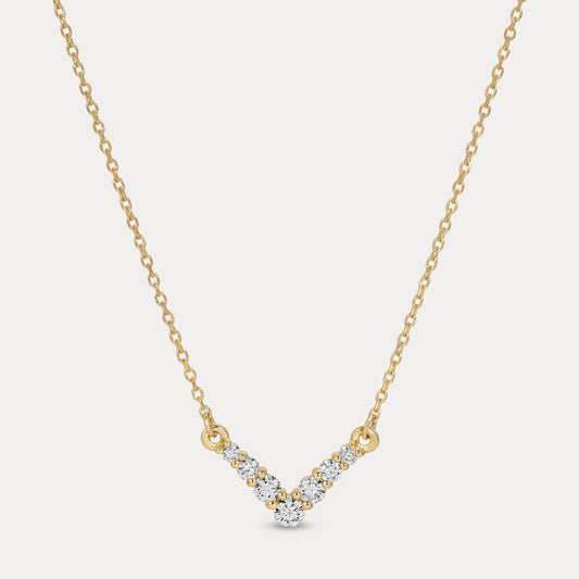 V Diamond Necklace