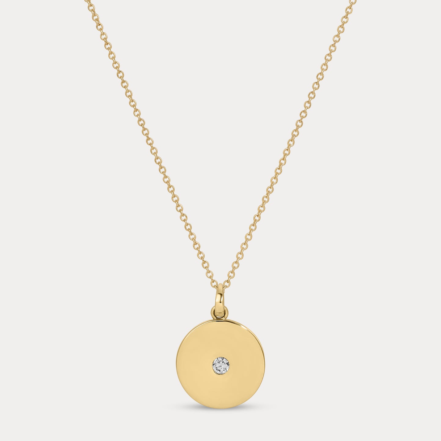 Diamond Disc Pendant