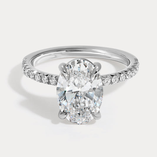 Hailey - 2.21ct Lab Grown Oval Engagement Ring