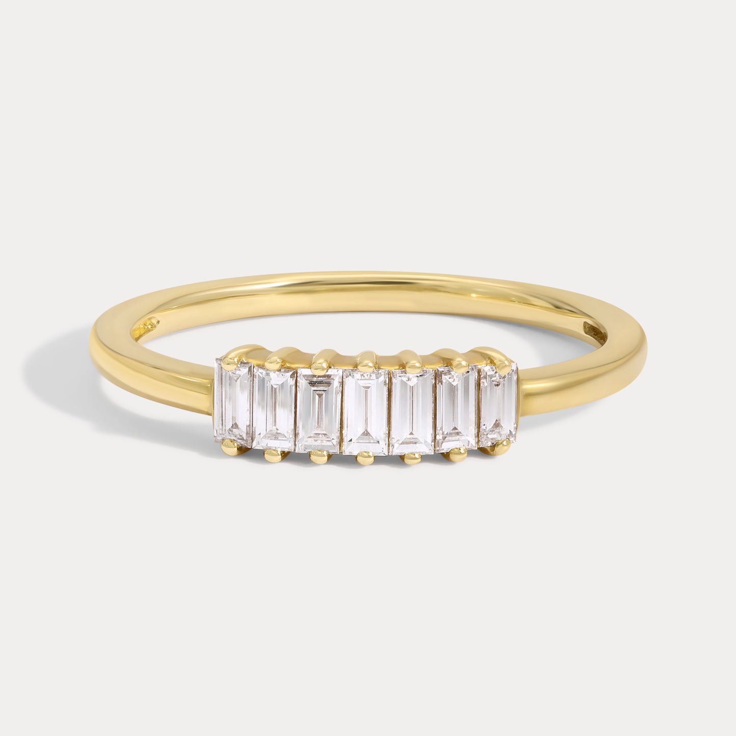 Vertical Baguette Diamond Band