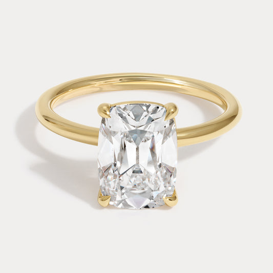 Anna - 3.28ct Lab Grown Old Mine Engagement Ring