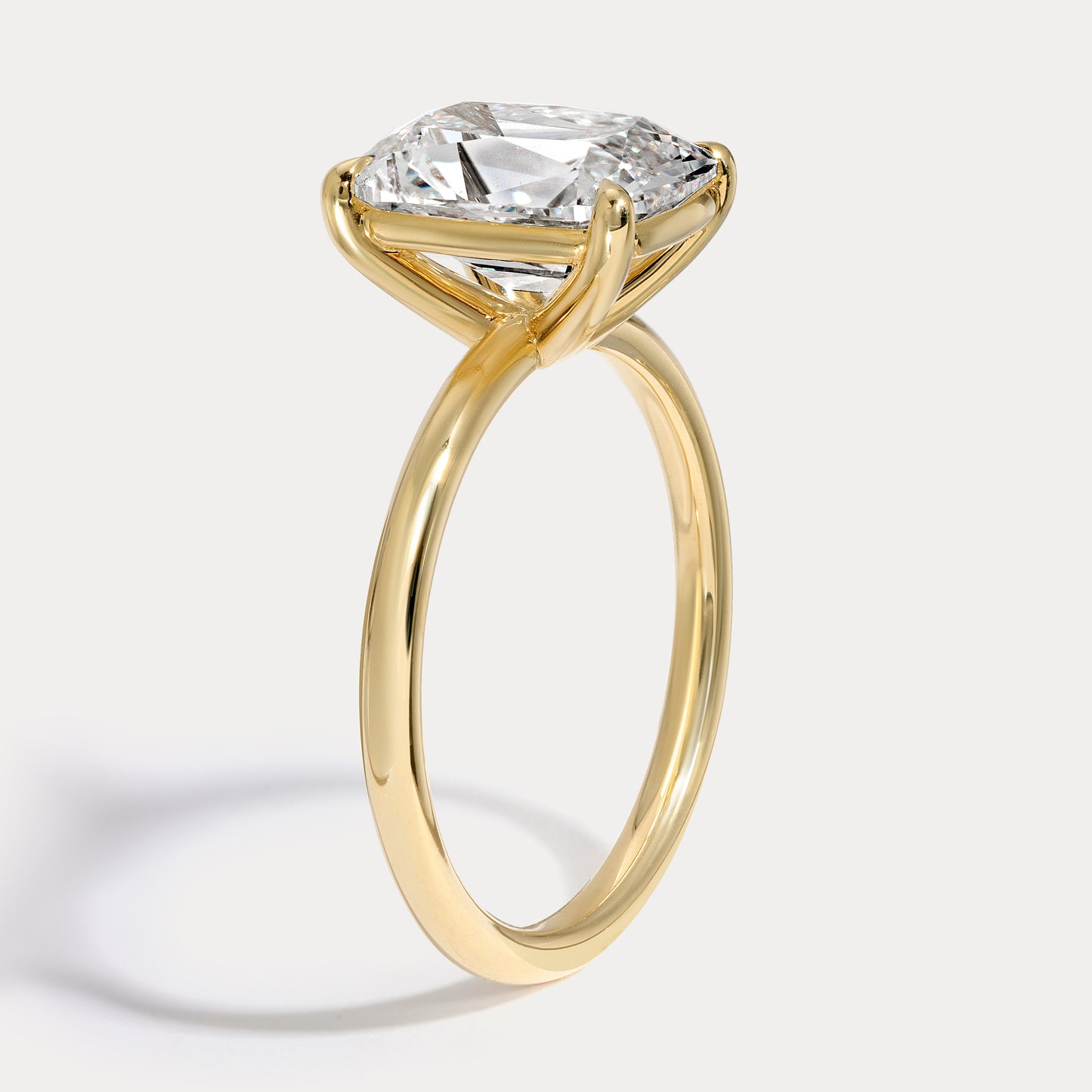 Anna - 3.28ct Lab Grown Old Mine Engagement Ring