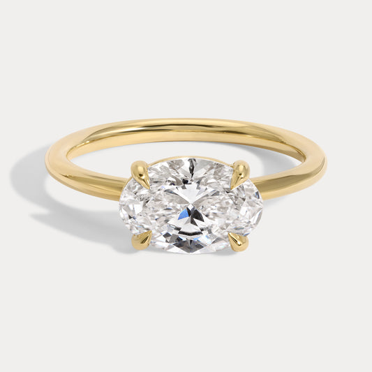 Iris - 1.73ct Lab Grown Oval Engagement Ring