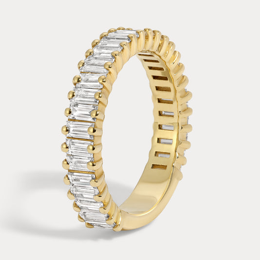 Vertical Baguette Eternity Diamond Band