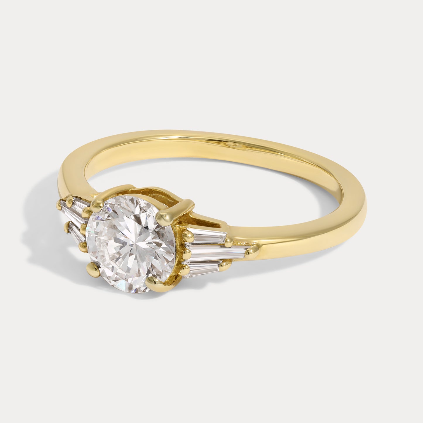 Madelyn - 0.94ct Earth Mined Round Engagement Ring